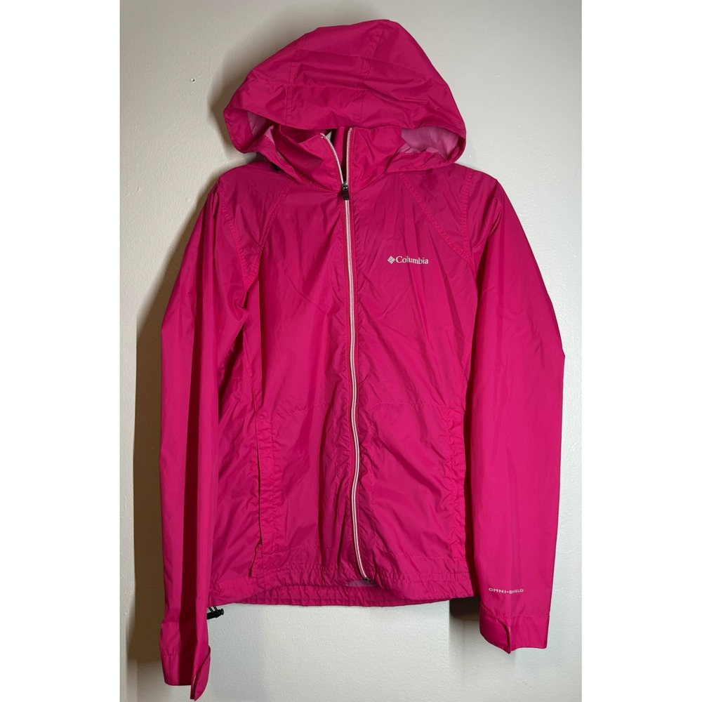 Columbia Women's Switchback III Packable Rain Jacket – Pink (Size M)